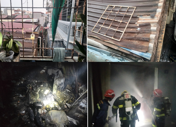 Xảy ra 2 vụ cháy, 3 người thoát khỏi đám cháy tại quận Ngô Quyền, Hải Phòng